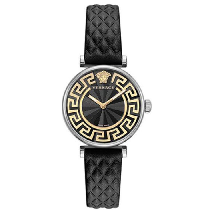 Наручные часы с кварцевым механизмом, ремешок из натуральной кожи, черный циферблат 35 мм, женские часы в подарочной упаковке, лимитированная серия VERSACE
Наручные часы с кварцевым механизмом, ремешок из натуральной кожи, черный циферблат 35 мм, женские часы в подарочной упаковке, лимитированная серия VERSACE