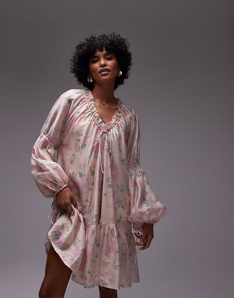 & Other Stories полупрозрачное мини-платье с объемными рукавами и цветочным принтом
& Other Stories полупрозрачное мини-платье с объемными рукавами и цветочным принтом