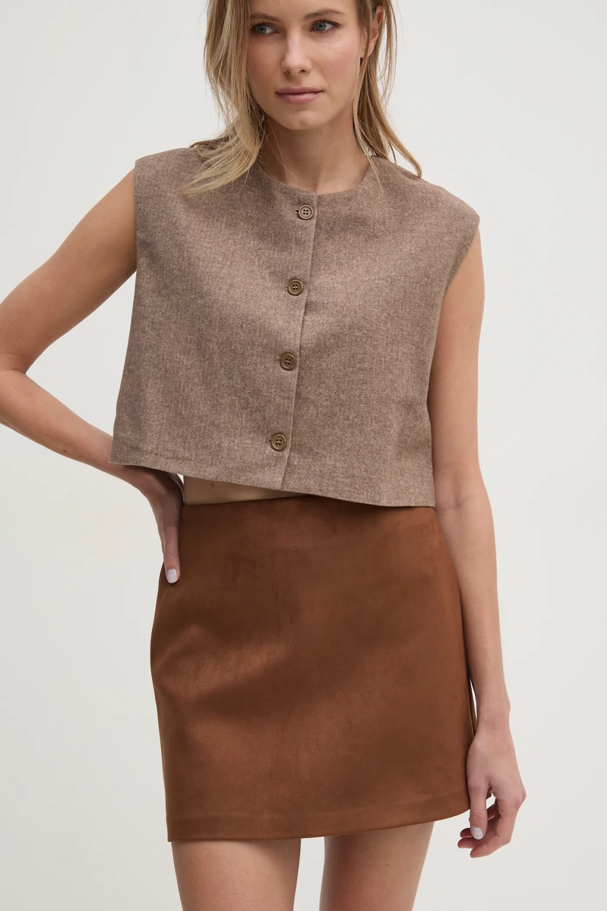 Юбка Answear Lab, коричневый
Юбка Answear Lab, коричневый