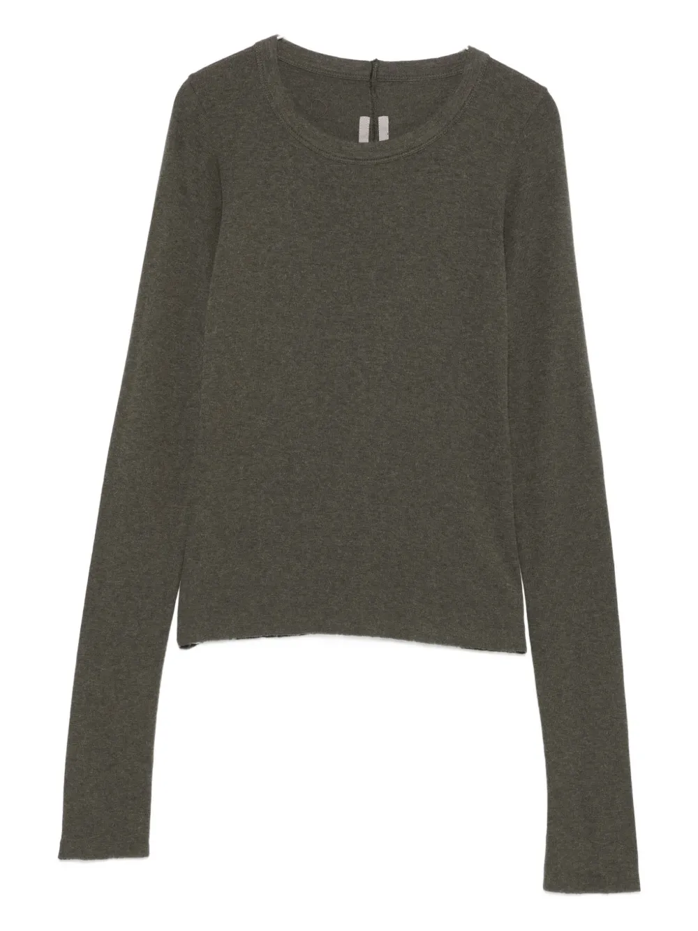 Ребристый топ с длинными рукавами Rick Owens, зеленый
Ребристый топ с длинными рукавами Rick Owens, зеленый