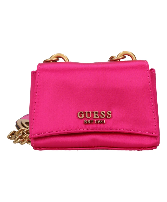 Миниатюрная сумка через плечо из ткани. Guess, розовый
Миниатюрная сумка через плечо из ткани. Guess, розовый