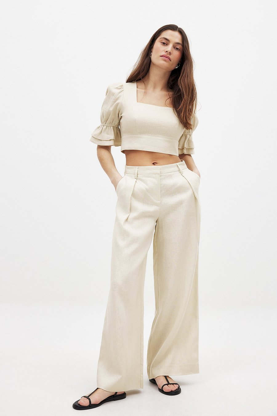 Брюки NA-KD Trousers, Beige
Брюки NA-KD Trousers, Beige