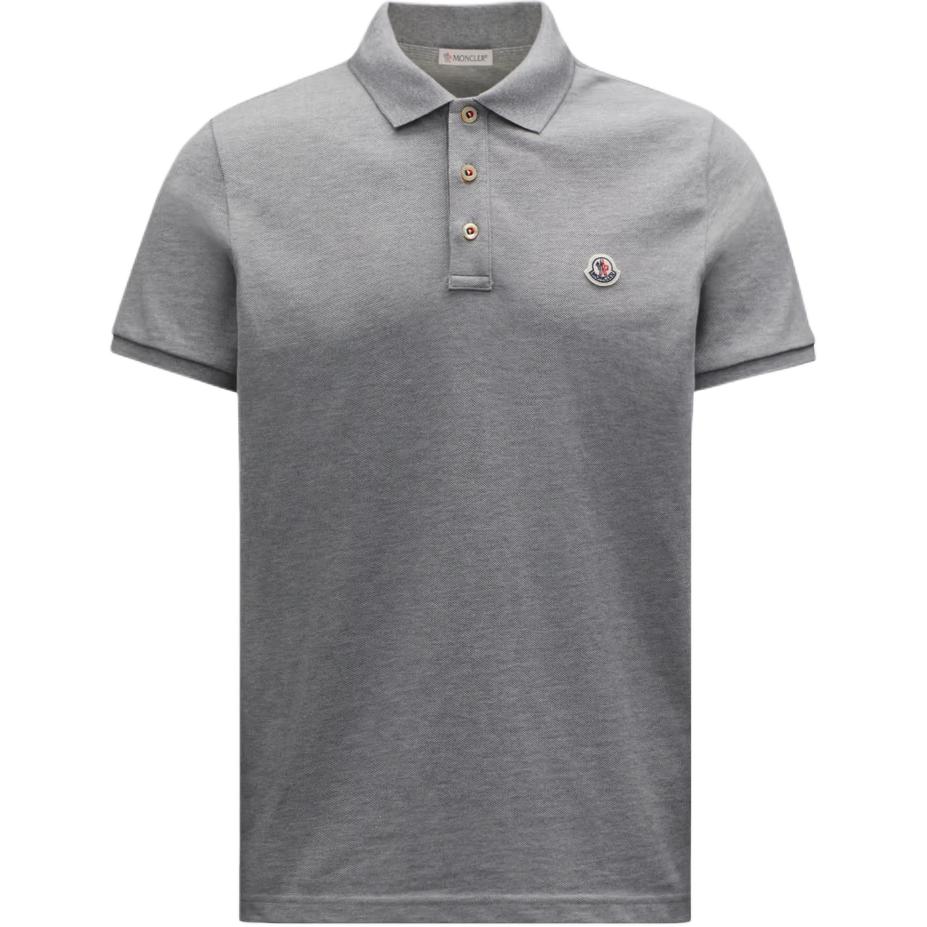 Футболка поло хлопковая с нашивкой логотипом Moncler, серая
Футболка поло хлопковая с нашивкой логотипом Moncler, серая