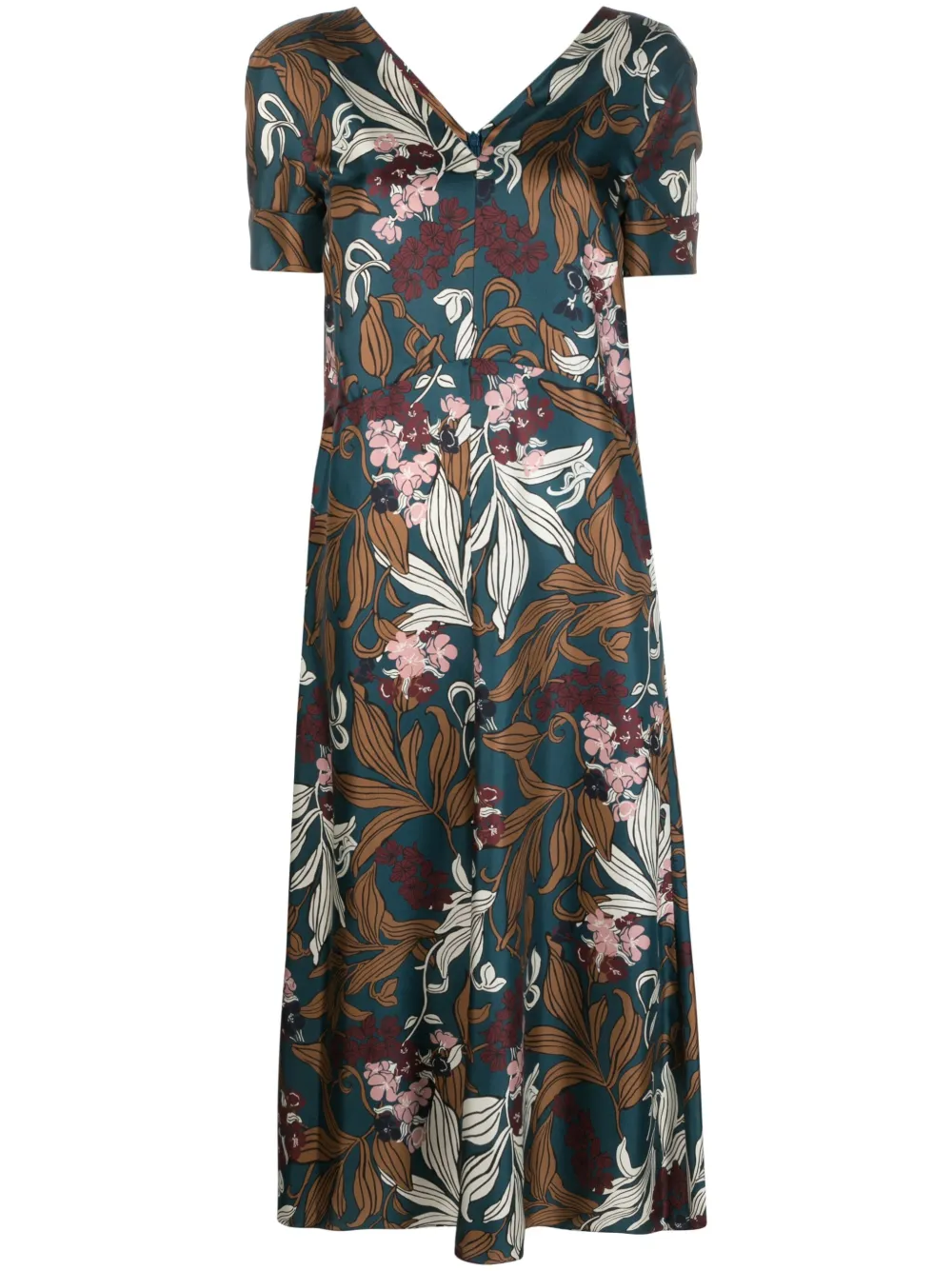 Шелковое платье миди с цветочным принтом 'S Max Mara, синий
Шелковое платье миди с цветочным принтом 'S Max Mara, синий
