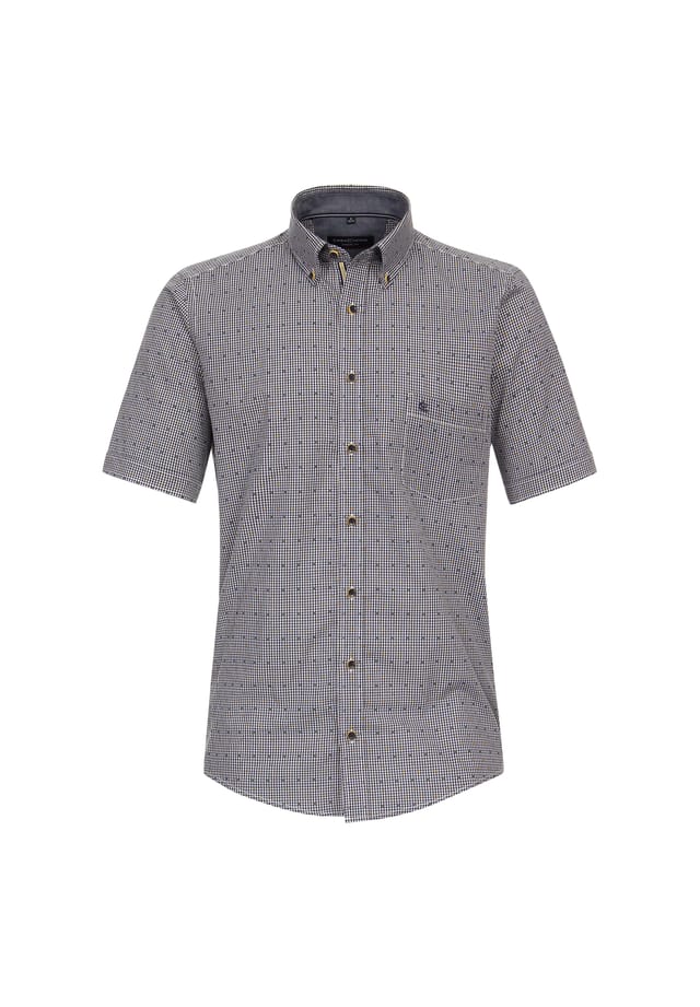 Повседневная рубашка с коротким рукавом в клетку свободного покроя Casamoda, синий
Повседневная рубашка с коротким рукавом в клетку свободного покроя Casamoda, синий