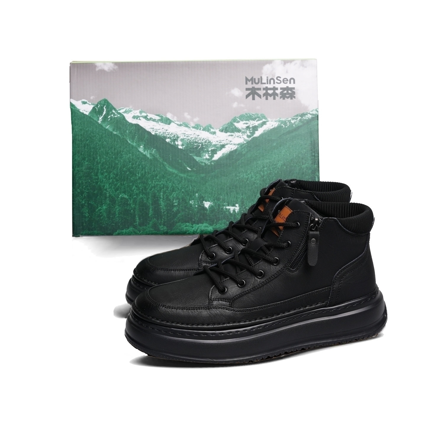 Mulinsen Мужские устойчивые к истиранию нескользящие полувысокие повседневные ботинки с черной флисовой подкладкой, цвет Black Fleece-Lined
Mulinsen Мужские устойчивые к истиранию нескользящие полувысокие повседневные ботинки с черной флисовой подкладкой, цвет Black Fleece-Lined