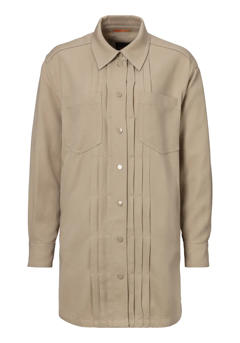 Длинный пиджак BOSS ORANGE "C_Janjura-W Premium женская мода", с декоративными складками, бежевый
Длинный пиджак BOSS ORANGE "C_Janjura-W Premium женская мода", с декоративными складками, бежевый