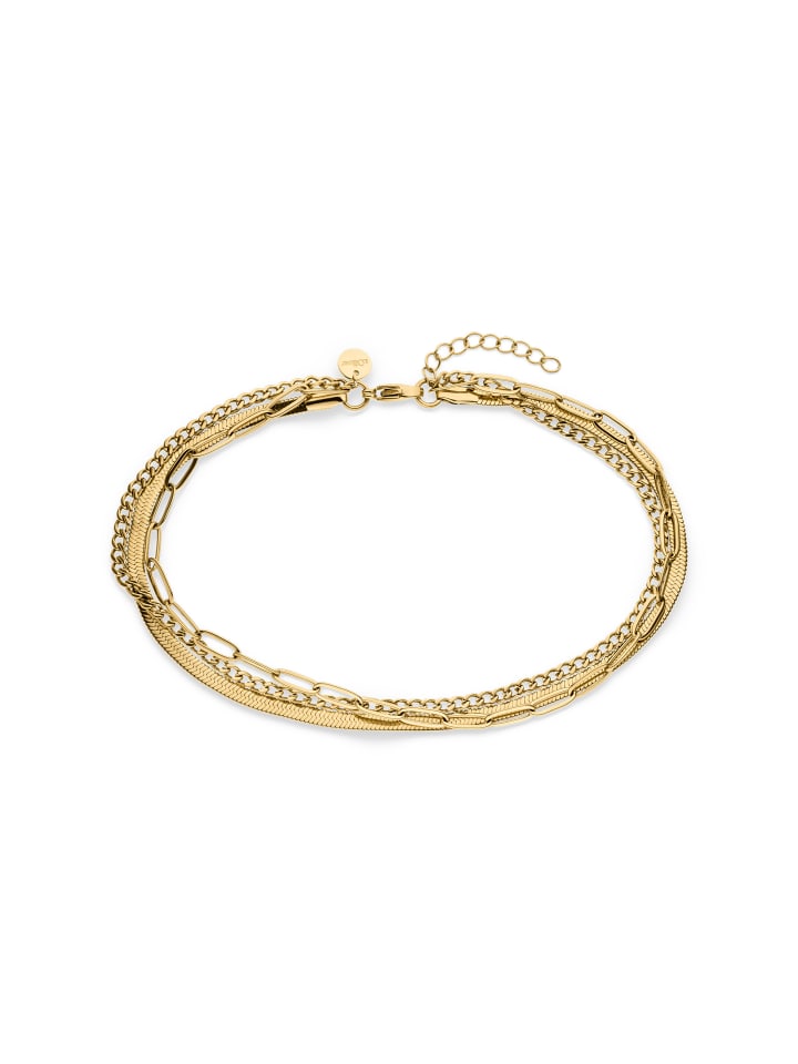 s.Oliver Многослойный браслет из нержавеющей стали с золотым покрытием
s.Oliver Многослойный браслет из нержавеющей стали с золотым покрытием