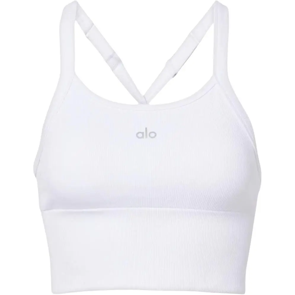 Alo Yoga Рибbed топ-бра White
Alo Yoga Рибbed топ-бра White