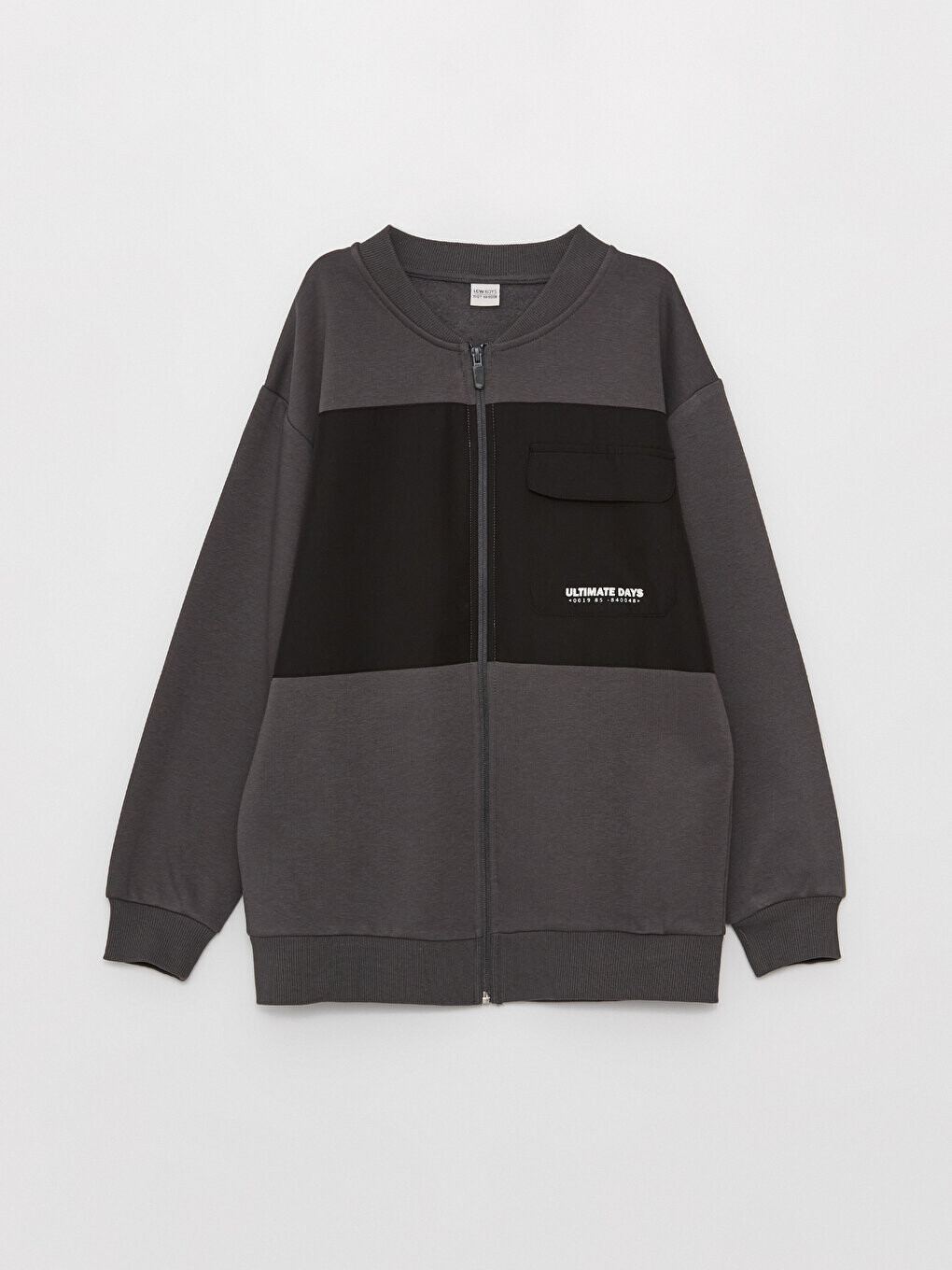 Толстовка на молнии для мальчиков с удобным узором и цветными блоками LCW Kids 
Толстовка на молнии для мальчиков с удобным узором и цветными блоками LCW Kids