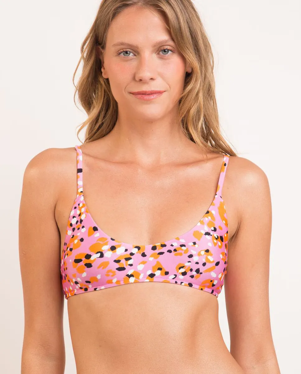 Спортивный бикини-топ с мягкой подкладкой и принтом Río de Sol, розовый
Спортивный бикини-топ с мягкой подкладкой и принтом Río de Sol, розовый