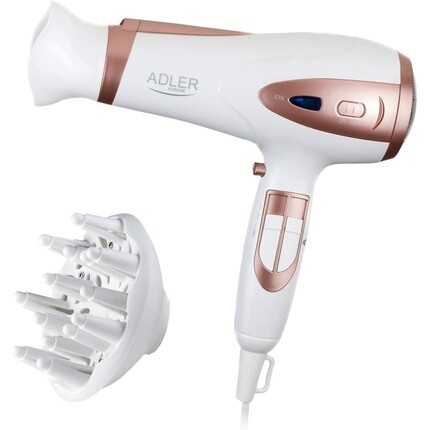Фен Ad 2248 с диффузором и ионизатором, 2200 Вт, 2 скорости, 3 температуры, Adler
Фен Ad 2248 с диффузором и ионизатором, 2200 Вт, 2 скорости, 3 температуры, Adler