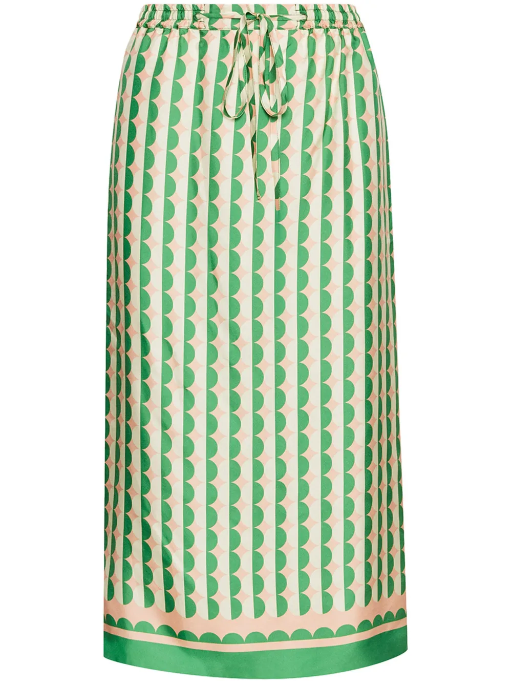 Шелковая юбка с геометричным принтом Oscar de la Renta, зеленый
Шелковая юбка с геометричным принтом Oscar de la Renta, зеленый