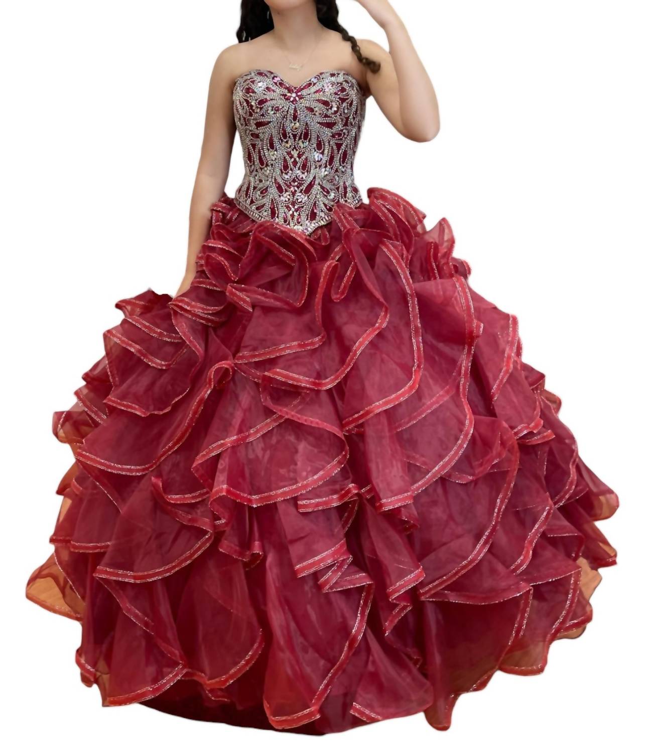 Платье Quinceanera цвета вина House of Wu, цвет wine
Платье Quinceanera цвета вина House of Wu, цвет wine