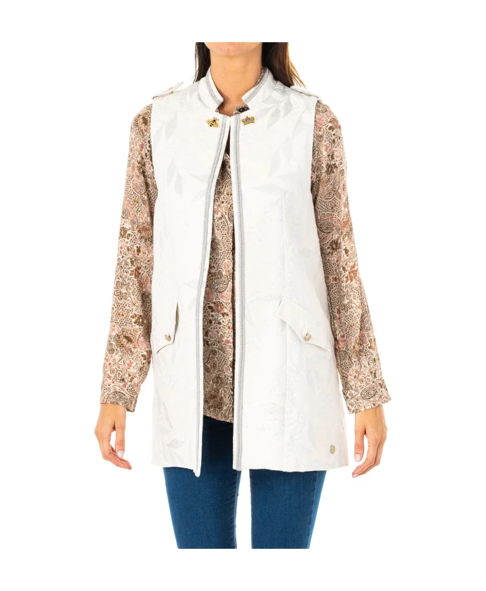 Жилет женский La Martina длинный, серый 
Жилет женский La Martina длинный, серый