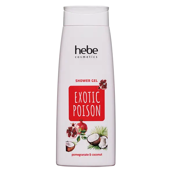 Гель для душа, 250 мл Hebe Cosmetics Exotic poison pomegranate&coconut
Гель для душа, 250 мл Hebe Cosmetics Exotic poison pomegranate&coconut