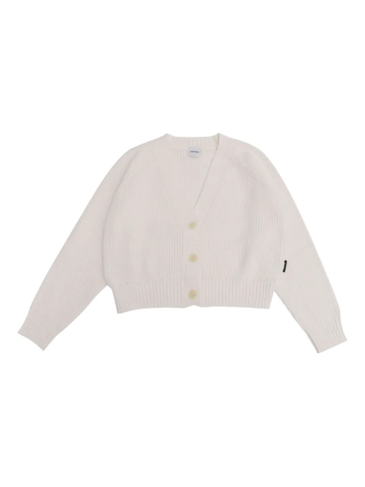 Кардиган в рубчик на пуговицах Aspesi Kids, белый
Кардиган в рубчик на пуговицах Aspesi Kids, белый