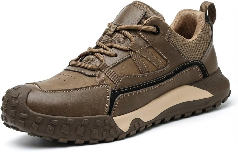 Мужские защитные кроссовки с композитным носком, низкие, проколостойкие, защита от электрического тока, безметальные, для службы безопасности, коричневые с серым, размер США Flowergirr
Мужские защитные кроссовки с композитным носком, низкие, проколостойкие, защита от электрического тока, безметальные, для службы безопасности, коричневые с серым, размер США Flowergirr