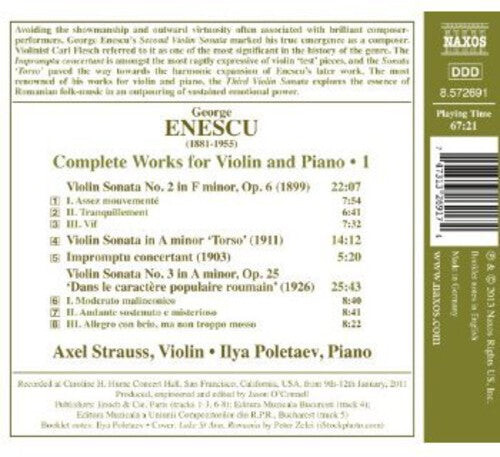 CD диск Ensecu / Strauss / Poletaev: Complete Works for Violin & Piano
CD диск Ensecu / Strauss / Poletaev: Complete Works for Violin & Piano