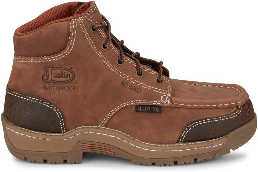 Мужские ботинки Justin Original Corbett 13 см водонепроницаемые с защитой Met, металлический носок, шнуровка - коричневые
Мужские ботинки Justin Original Corbett 13 см водонепроницаемые с защитой Met, металлический носок, шнуровка - коричневые