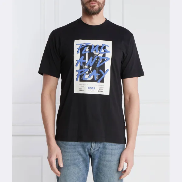 Футболка стандартного кроя с изображением пантеры Boss, черный
Футболка стандартного кроя с изображением пантеры Boss, черный