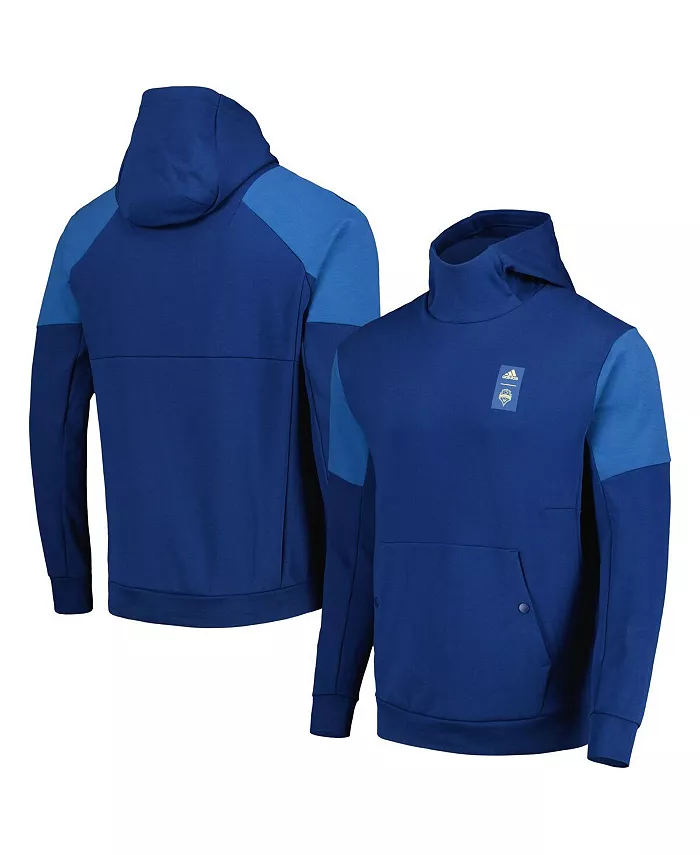 Мужская синяя толстовка с капюшоном Seattle Sounders FC 2023 Player Travel Pullover Hoodie adidas
Мужская синяя толстовка с капюшоном Seattle Sounders FC 2023 Player Travel Pullover Hoodie adidas