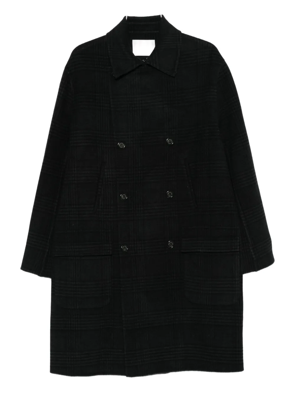 Пальто в клетку на двухбортной застёжке Paolo Pecora, черный
Пальто в клетку на двухбортной застёжке Paolo Pecora, черный