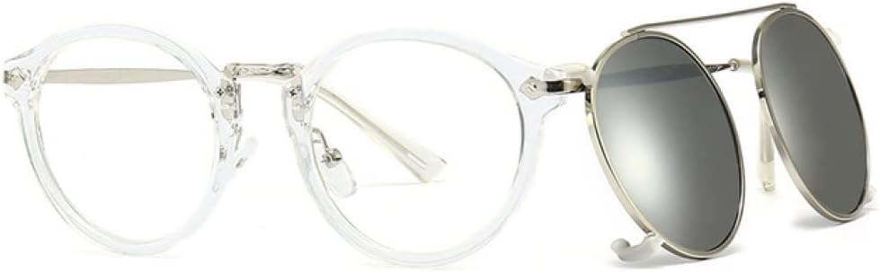 Женские солнцезащитные очки круглые с металлическим зажимом, солнцезащитные очки в стиле ретро, мужские очки с защитой от УФ-излучения UV400, прозрачные солнцезащитные очки LANGSER, Clear Silver
Женские солнцезащитные очки круглые с металлическим зажимом, солнцезащитные очки в стиле ретро, мужские очки с защитой от УФ-излучения UV400, прозрачные солнцезащитные очки LANGSER, Clear Silver