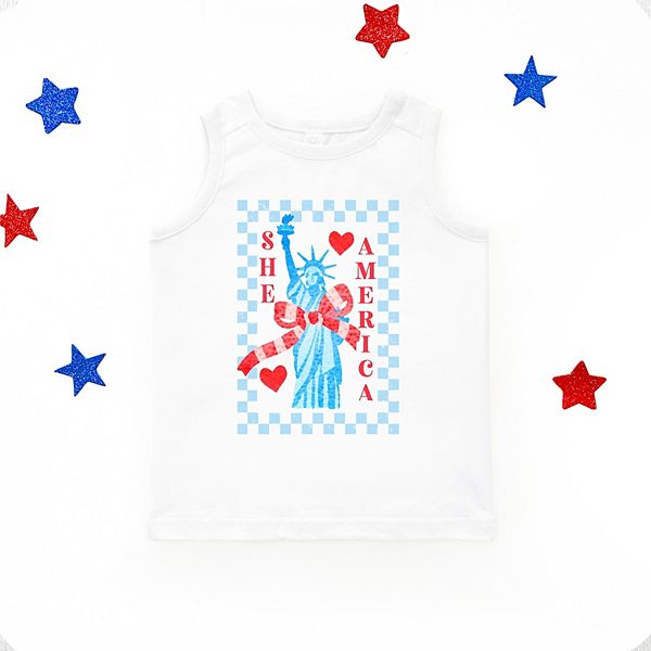Футболка She Loves America в клетку The Juniper Shop, White
Футболка She Loves America в клетку The Juniper Shop, White