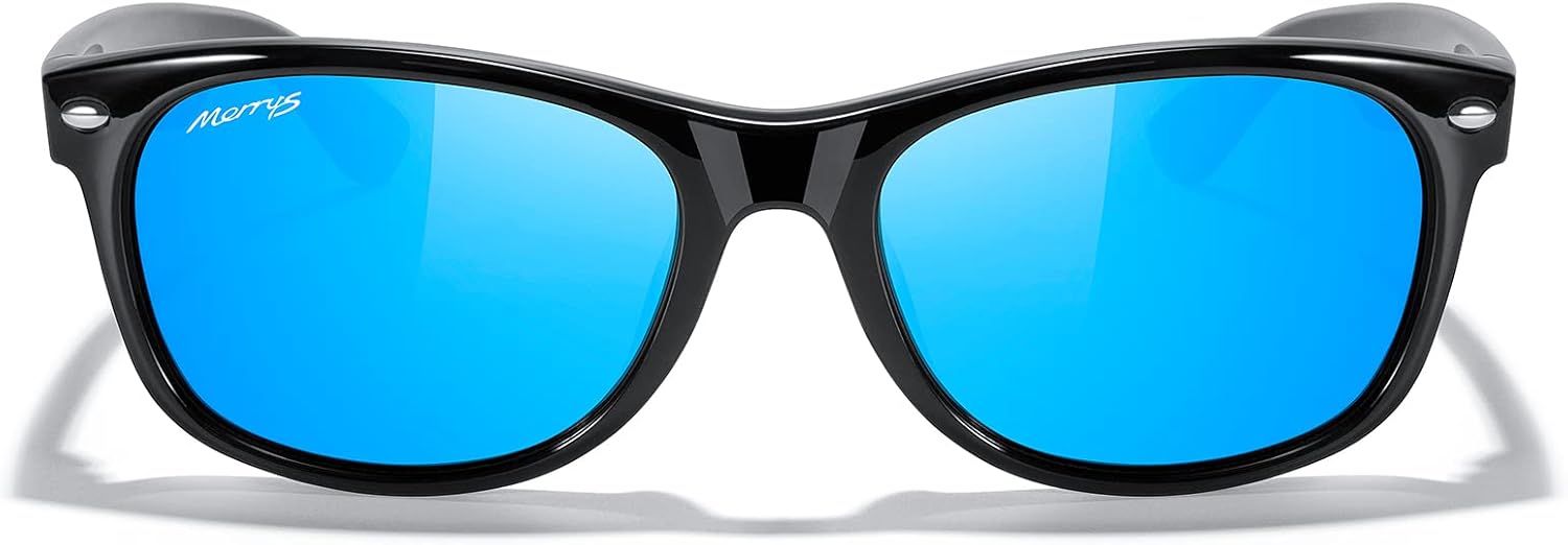 Солнцезащитные очки MERRY'S Polarized Unisex Shades для мужчин и женщин, винтажные поляризованные солнцезащитные очки с зеркальными линзами, Black Frame/Blue Mirror Lens
Солнцезащитные очки MERRY'S Polarized Unisex Shades для мужчин и женщин, винтажные поляризованные солнцезащитные очки с зеркальными линзами, Black Frame/Blue Mirror Lens