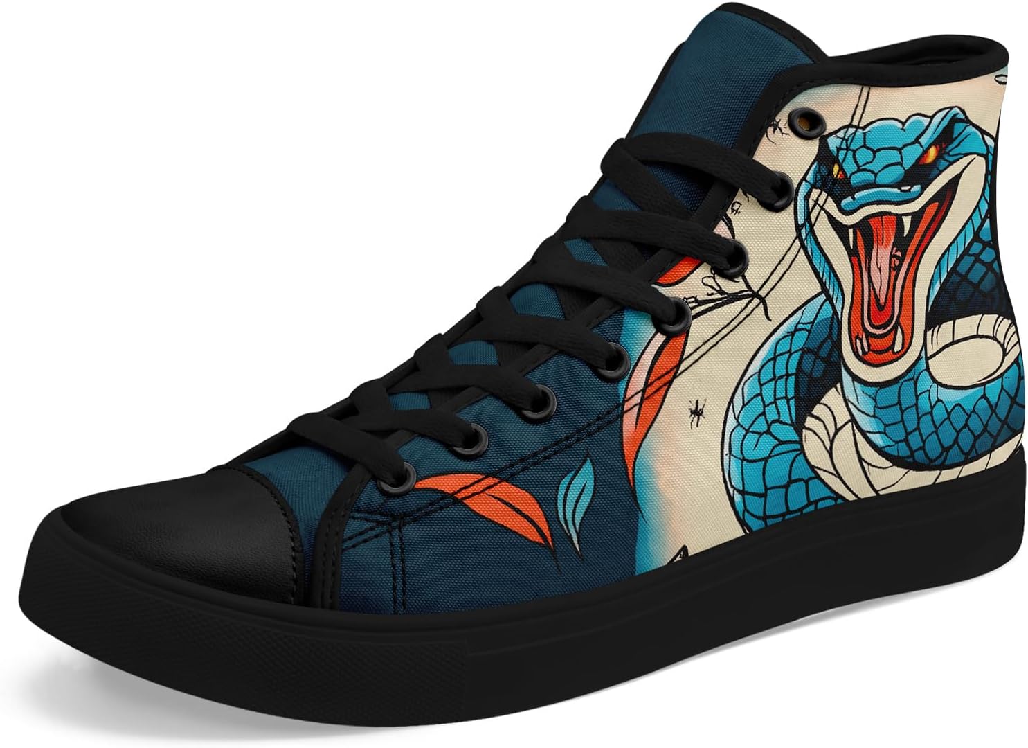 Унисекс высокие кеды с принтом под змею из текстиля, легкие шнурованные обувь для прогулок, активного отдыха и повседневной носки Awsole, черный/синий/бежевый
Унисекс высокие кеды с принтом под змею из текстиля, легкие шнурованные обувь для прогулок, активного отдыха и повседневной носки Awsole, черный/синий/бежевый