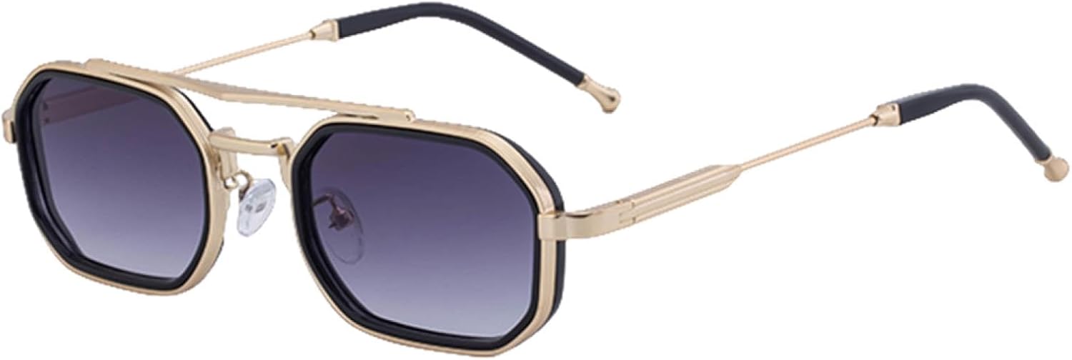 Мужские прямоугольные солнцезащитные очки в стиле панк с тонкой оправой, роскошные, в стиле стимпанк, с защитой от УФ-излучения UV400, винтажные, с двойным лучом TVTBBVV, C2gradientgray
Мужские прямоугольные солнцезащитные очки в стиле панк с тонкой оправой, роскошные, в стиле стимпанк, с защитой от УФ-излучения UV400, винтажные, с двойным лучом TVTBBVV, C2gradientgray