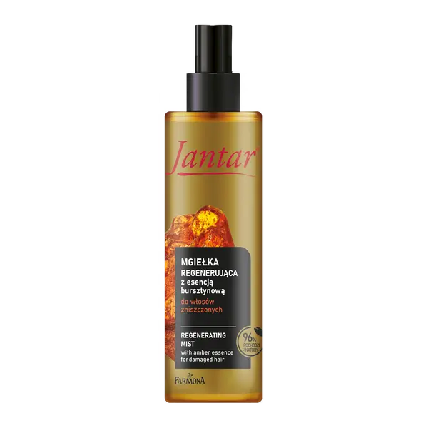 Восстанавливающий спрей с янтарной эссенцией для поврежденных волос, 200 мл Jantar Bursztynowa regeneracja
Восстанавливающий спрей с янтарной эссенцией для поврежденных волос, 200 мл Jantar Bursztynowa regeneracja