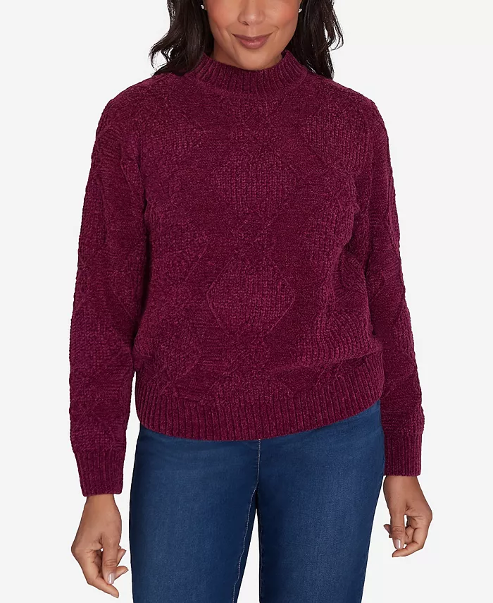 Водолазка Petite Classics Chenille Diamond Alfred Dunner, красный
Водолазка Petite Classics Chenille Diamond Alfred Dunner, красный