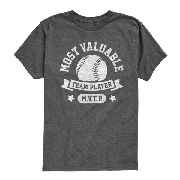 Бейсбольная футболка с графическим принтом самого ценного игрока команды для мальчиков 8-20 лет Licensed Character, серый
Бейсбольная футболка с графическим принтом самого ценного игрока команды для мальчиков 8-20 лет Licensed Character, серый