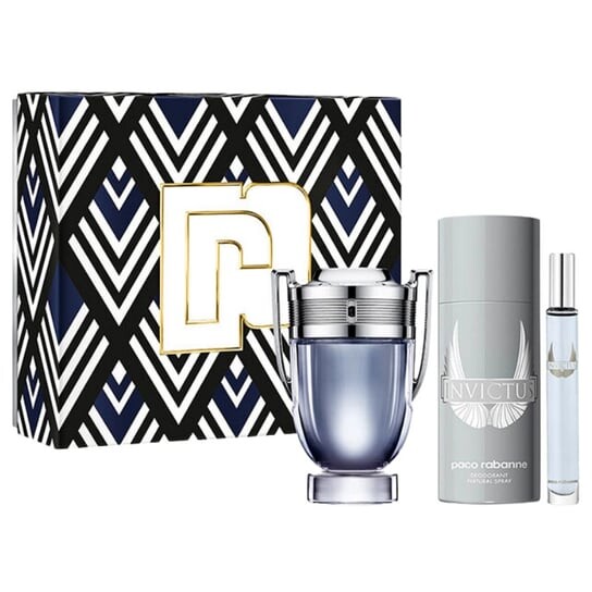 Набор косметики, 3 шт. Paco Rabanne Invictus
Набор косметики, 3 шт. Paco Rabanne Invictus