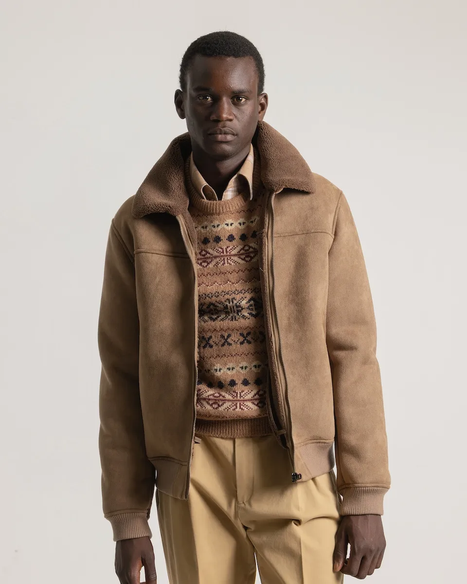 Мужская коричневая куртка-авиатор PuroEgo
Мужская коричневая куртка-авиатор PuroEgo