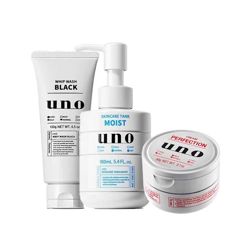 Наборы для ухода за кожей для мужчин Uno
Наборы для ухода за кожей для мужчин Uno