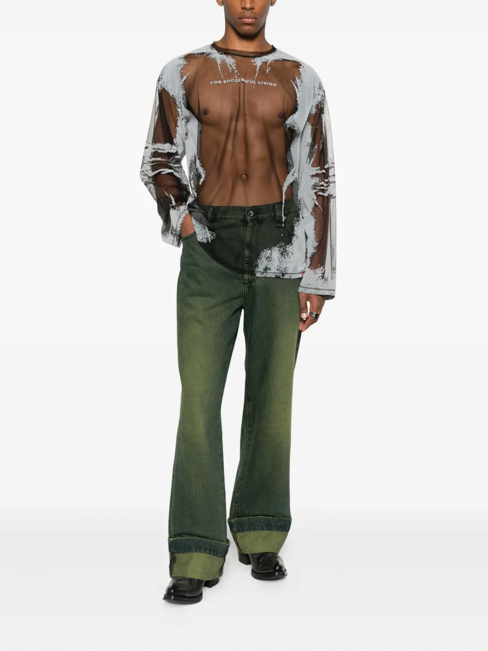 Футболка из сетки с абстрактным принтом Diesel, серый
Футболка из сетки с абстрактным принтом Diesel, серый