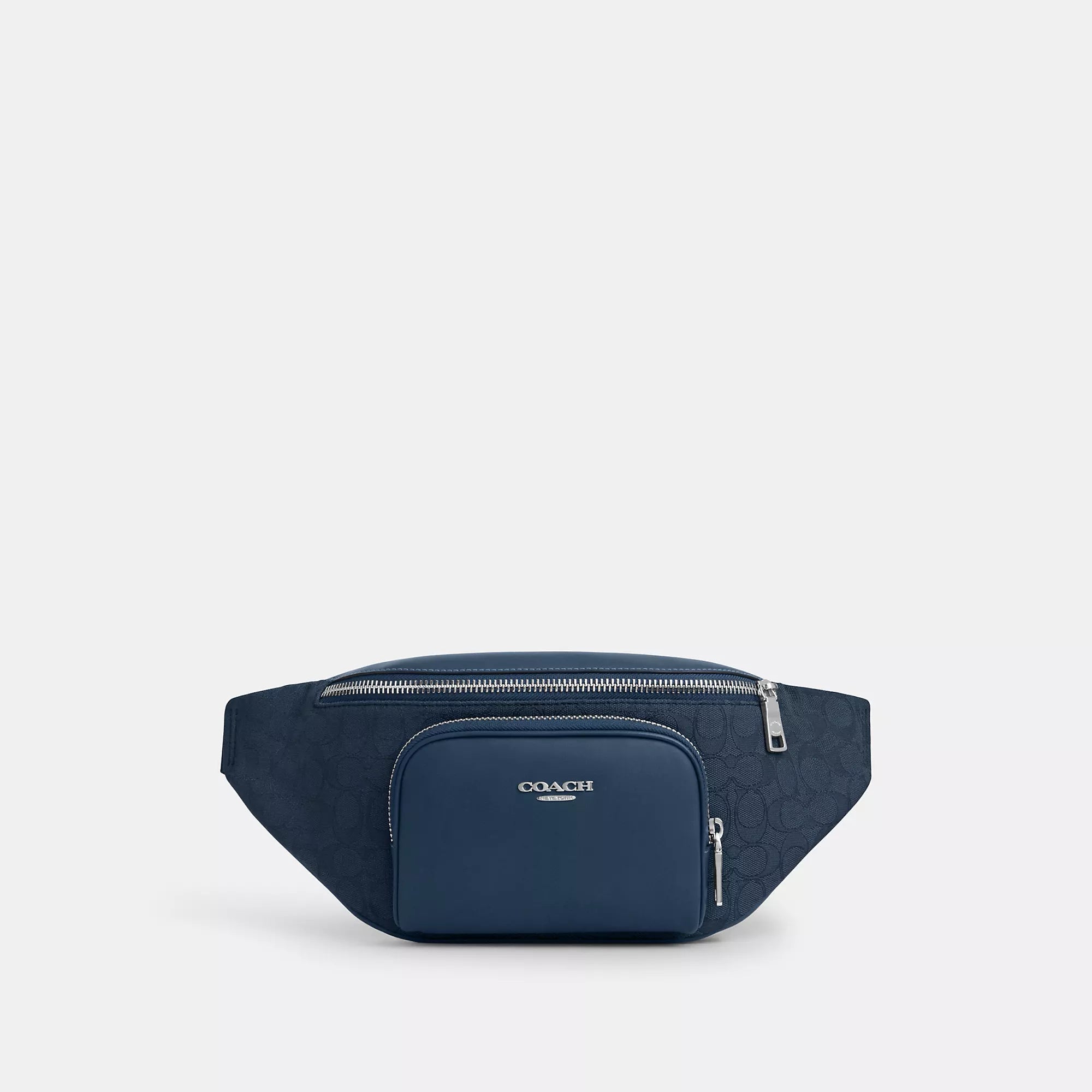 Поясная сумка Coach Outlet Racer из фирменного жаккарда, цвет silver/denim/dark denim
Поясная сумка Coach Outlet Racer из фирменного жаккарда, цвет silver/denim/dark denim