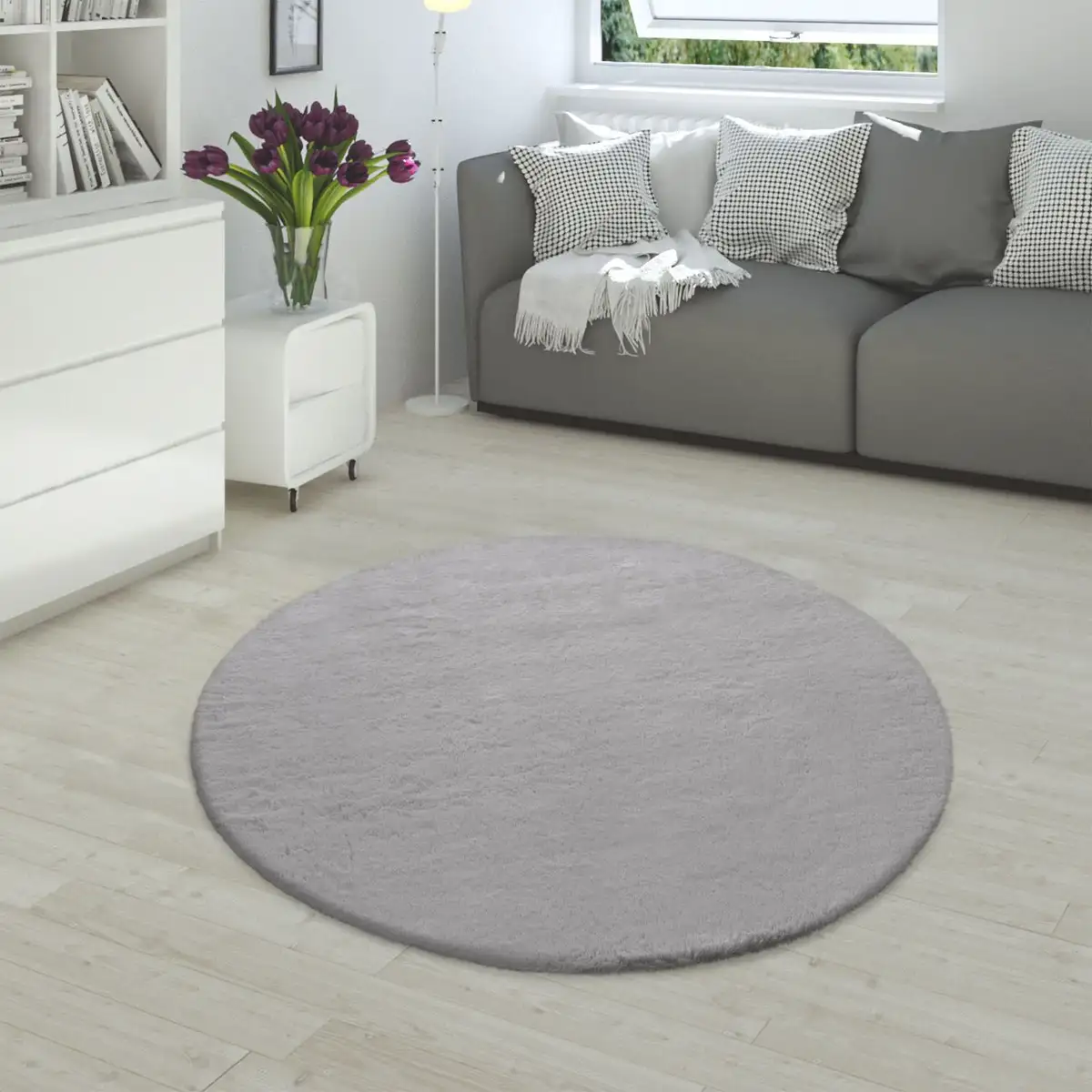 Меховой ковер Paco Home "Rabbit 780", круглый, искусственный мех, ощущение кроличьего меха, настоящий приятный ковер, однотонные цвета Ø 160 см, серый
Меховой ковер Paco Home "Rabbit 780", круглый, искусственный мех, ощущение кроличьего меха, настоящий приятный ковер, однотонные цвета Ø 160 см, серый