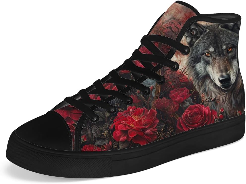 Мужские и женские высокие кеды из холста Wolf, высокие кроссовки на шнуровке, повседневная обувь Chebing, красный
Мужские и женские высокие кеды из холста Wolf, высокие кроссовки на шнуровке, повседневная обувь Chebing, красный