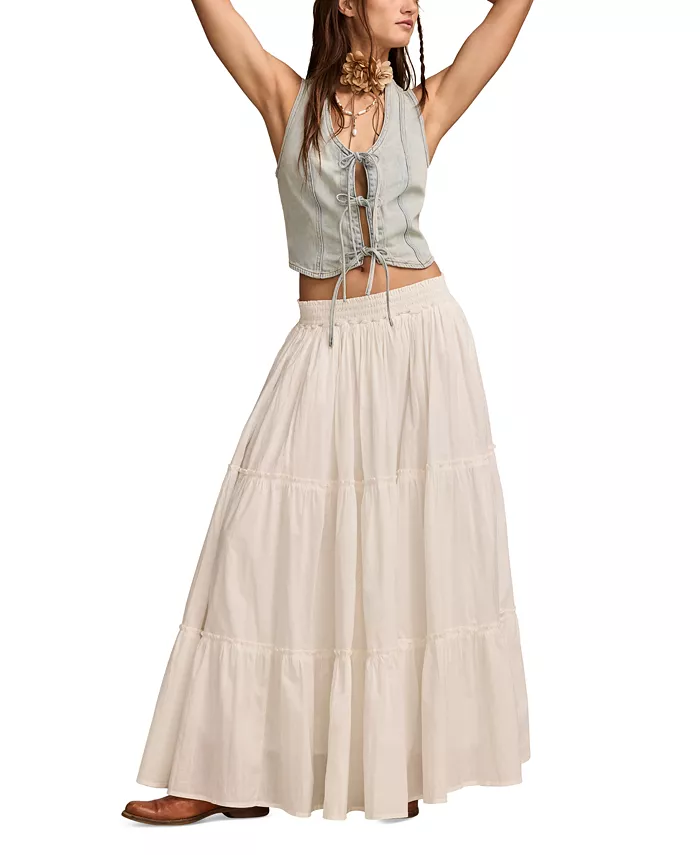 Женская хлопковая макси-юбка Broomstick Lucky Brand, белый
Женская хлопковая макси-юбка Broomstick Lucky Brand, белый