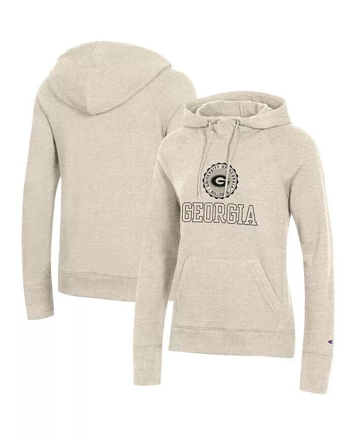 Женский пуловер с капюшоном овсяного цвета с принтом Georgia Bulldogs College Seal Champion
Женский пуловер с капюшоном овсяного цвета с принтом Georgia Bulldogs College Seal Champion