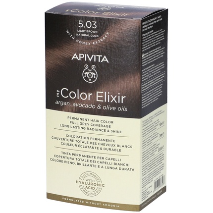 Краска для волос My Color Elixir 535 Светло-золотистый каштановый махагон 75 мл Apivita
Краска для волос My Color Elixir 535 Светло-золотистый каштановый махагон 75 мл Apivita
