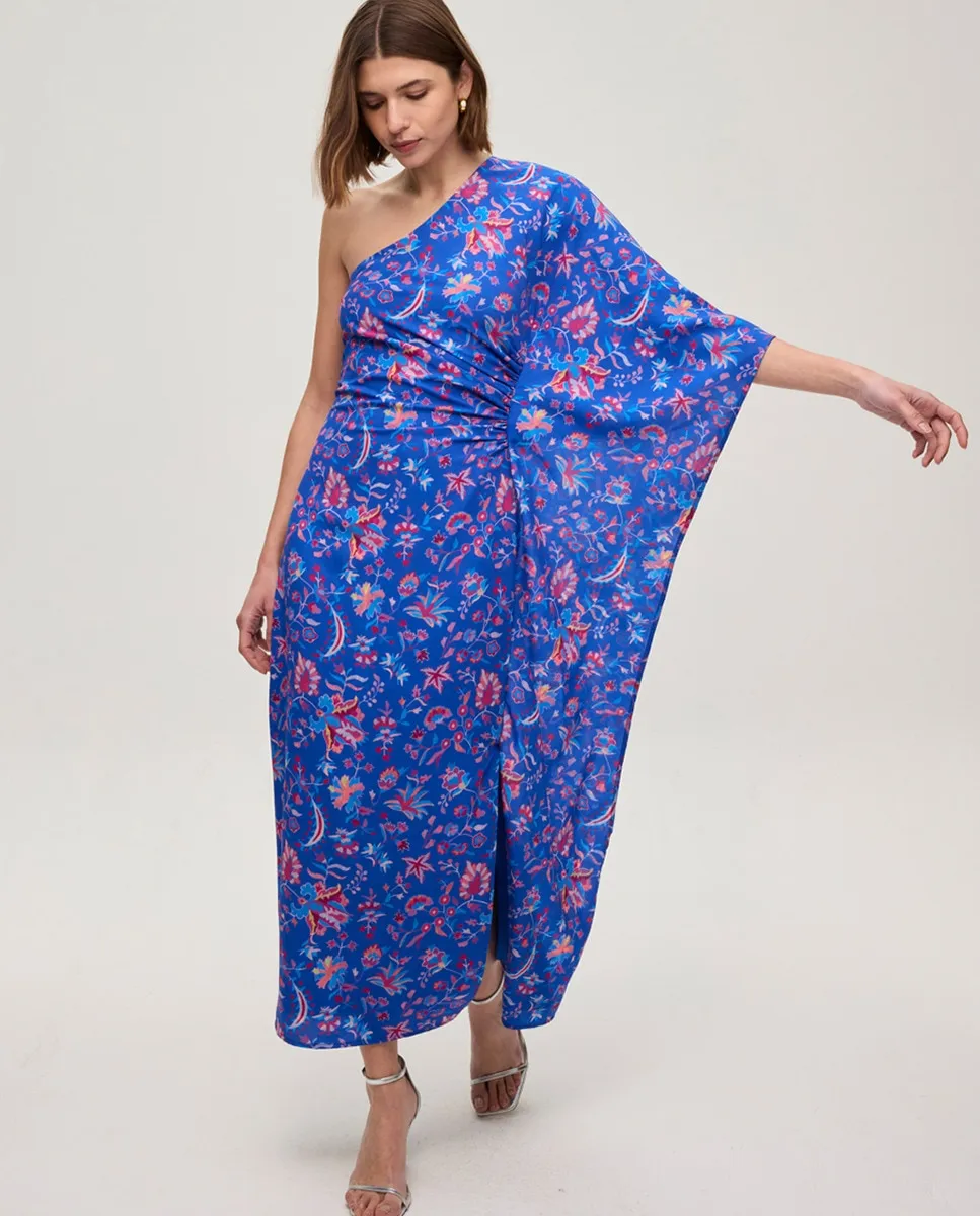 Асимметричное платье миди Mioh, синий
Асимметричное платье миди Mioh, синий