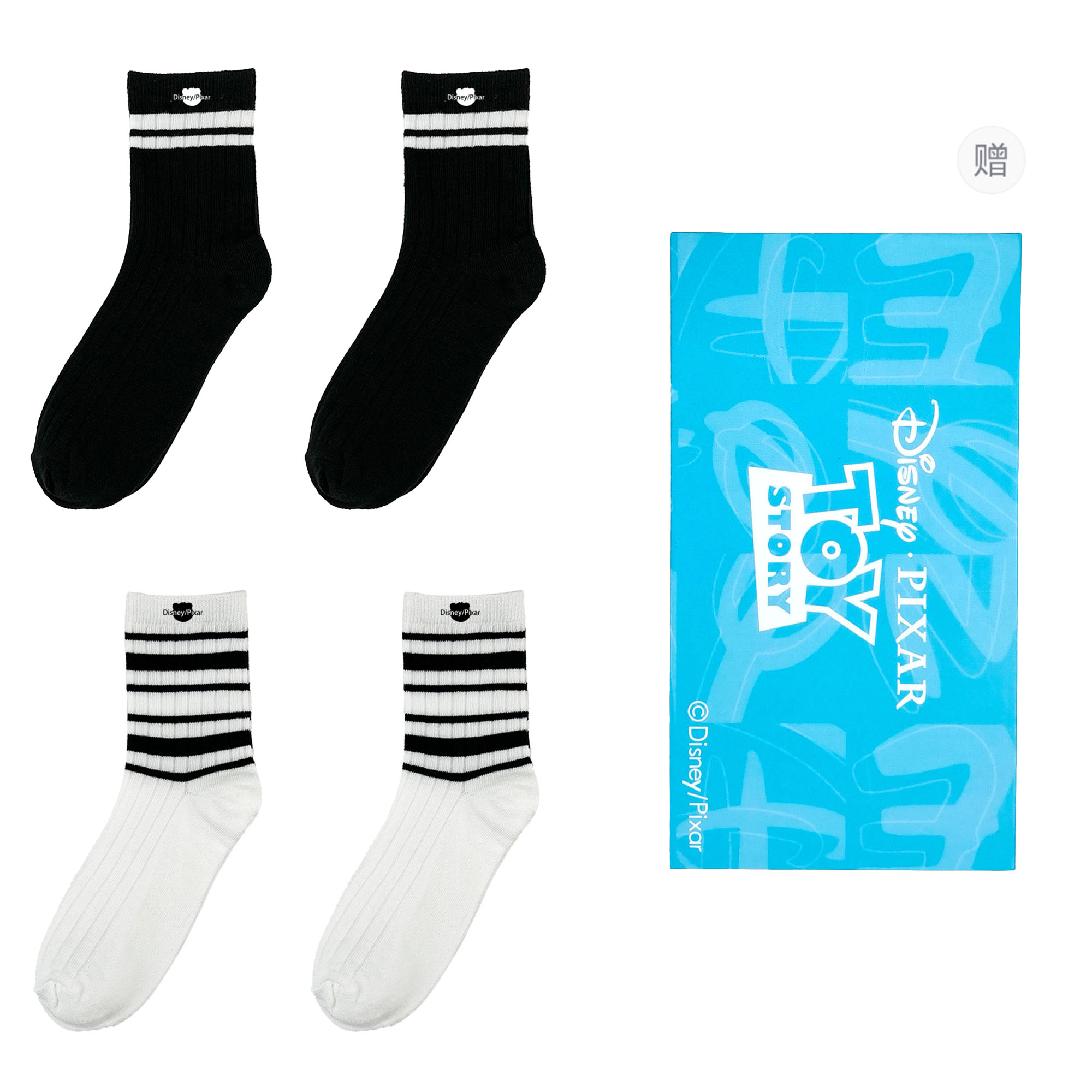 Набор из 4 пар унисекс носков Crew Disney, белый/черный
Набор из 4 пар унисекс носков Crew Disney, белый/черный