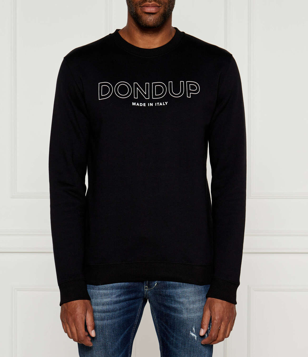 Толстовка DONDUP - made in Italy FLEECE Regular Fit, черный 
Толстовка DONDUP - made in Italy FLEECE Regular Fit, черный