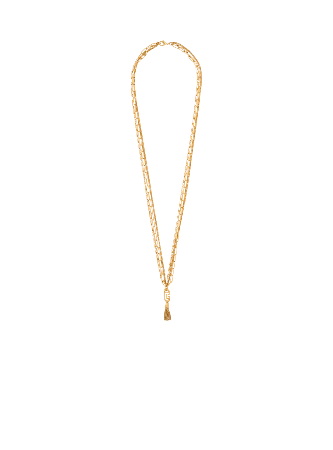 Длинное ожерелье из латуни золотистого цвета Sync Balmain
Длинное ожерелье из латуни золотистого цвета Sync Balmain