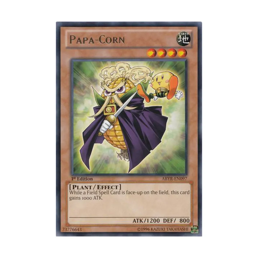 CCG Папа-Кукуруза (Редкий), Yu-Gi-Oh - Abyss Rising - Singles
CCG Папа-Кукуруза (Редкий), Yu-Gi-Oh - Abyss Rising - Singles